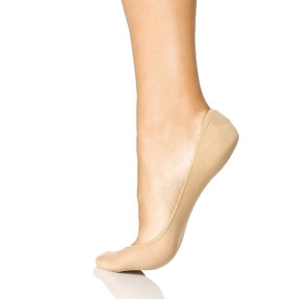 Hue NWT Hidden Sheer Sock Liner Nude Aloe Infused Heel Grip sizes 7-10